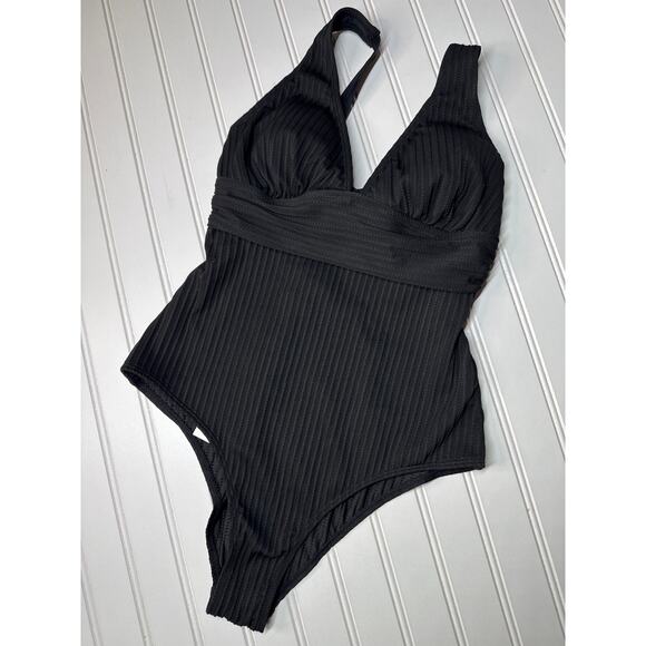 NWT Cupshe One Piece Swimsuit Glitter Ruched One-Piece Swimsuit BUNDLE Size M - Picture 6 of 7